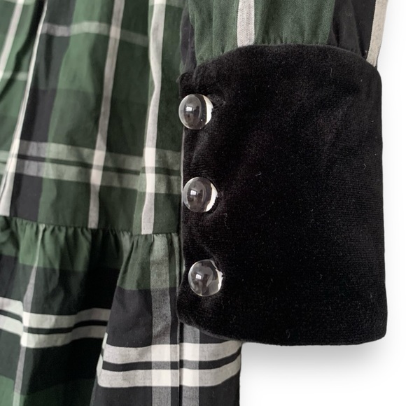 Elegant Green Plaid Dress - Picture 14 of 16